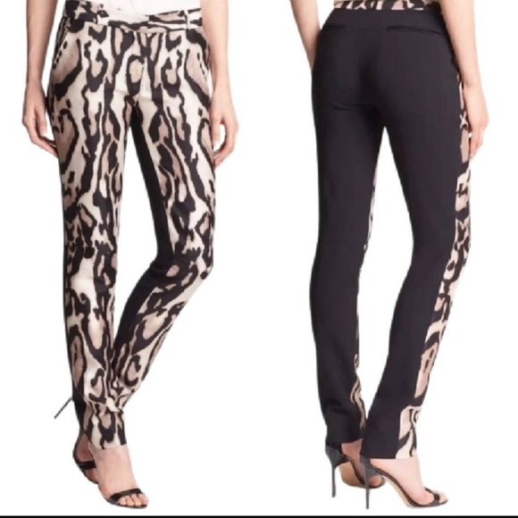 Diane Von Furstenberg women's size 2 animal print pants